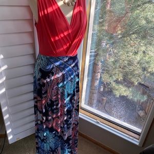Gilli NWT maxi dress, lg, red-beautiful!
